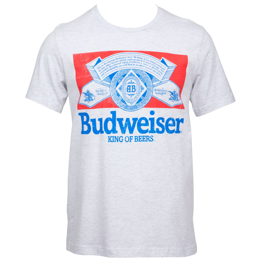 Budweiser Vintage Logo T-Shirt Image 1