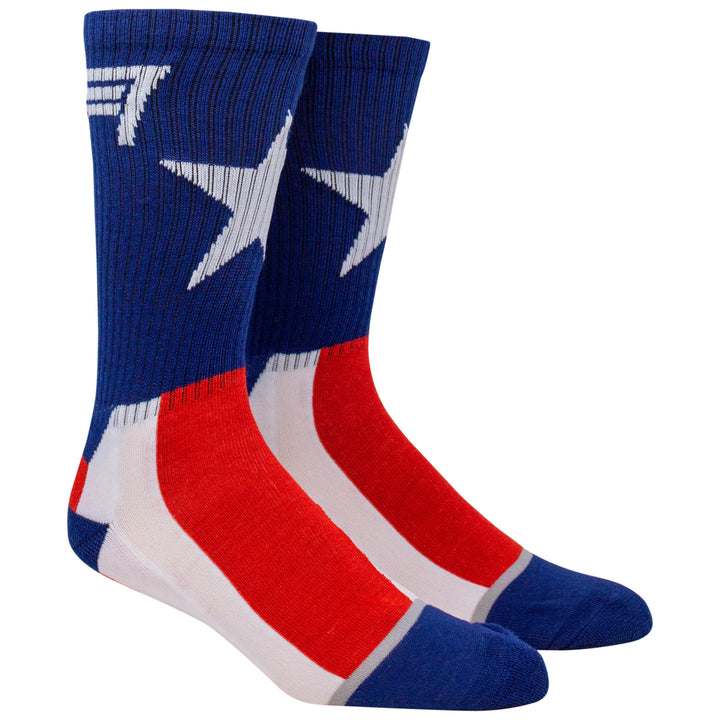 Captain America Suit-Up Athletic Socks Image 1