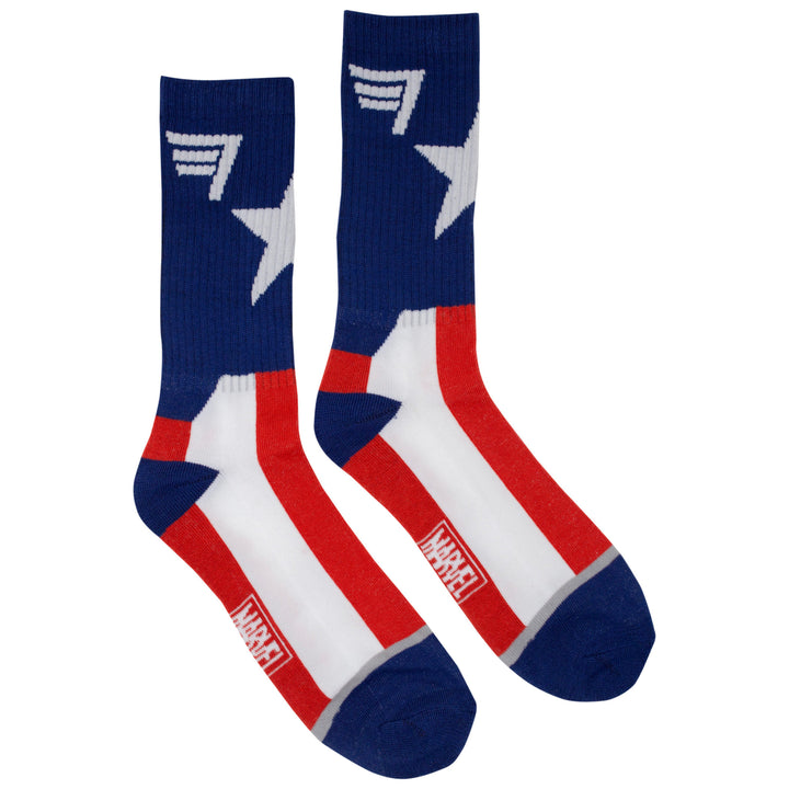 Captain America Suit-Up Athletic Socks Image 2