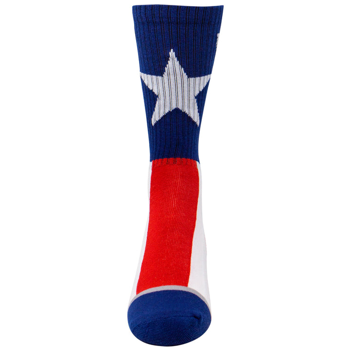 Captain America Suit-Up Athletic Socks Image 4