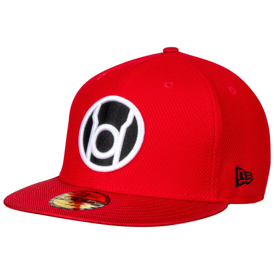 Red Lantern Symbol Armor Era 59Fifty Fitted Hat Image 1