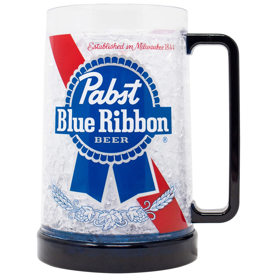 Pabst Blue Ribbon Freezeable 16 Ounce Beer Mug Image 1