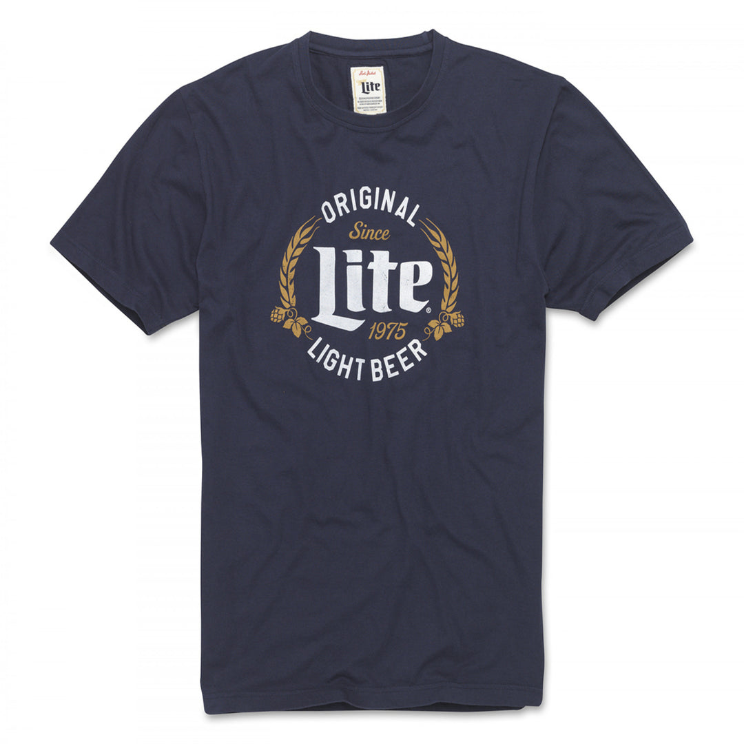 Miller Lite Since 1975 Blue T-Shirt Image 1
