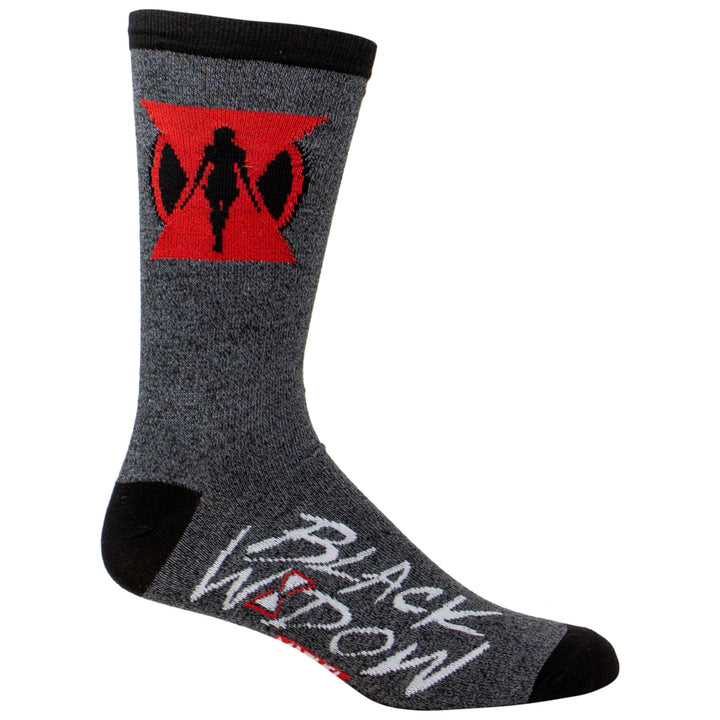 Black Widow Movie Symbol Crew Socks Image 2