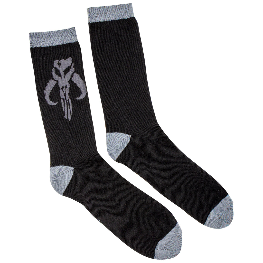 Star Wars The Mandalorian Helmet All Over Print and Mythosaur Sigil 2-Pack Socks Image 4