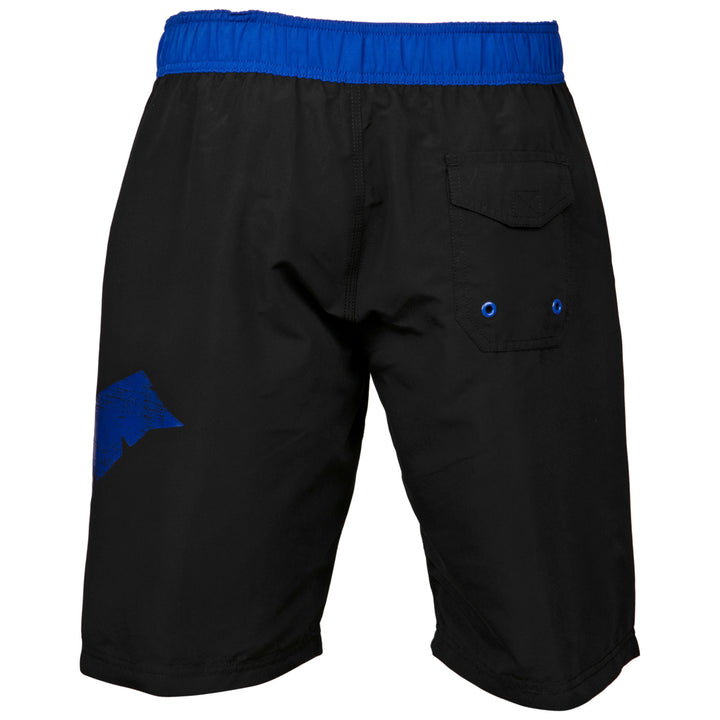 Nightwing Symbol Heather Black Board Shorts Image 3