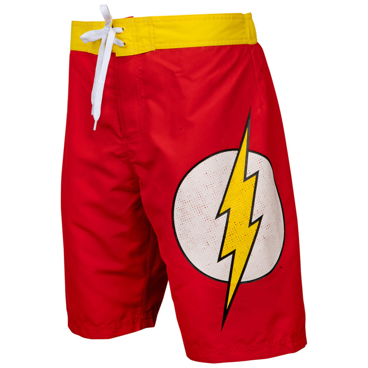 Flash Symbol Heather Red Board Shorts Image 1