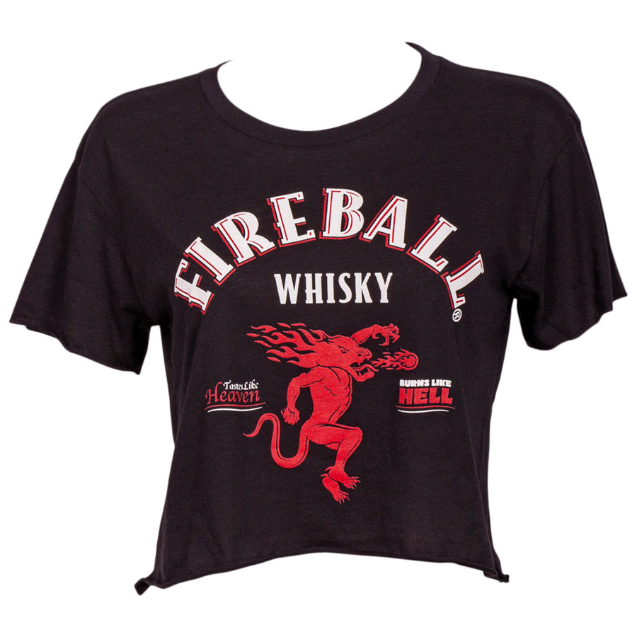 Fireball Whisky Womens Crop Top T-Shirt Image 1