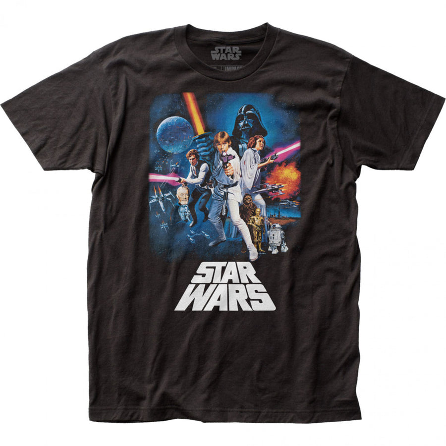 Star Wars A Hope Movie Poster T-Shirt Image 1