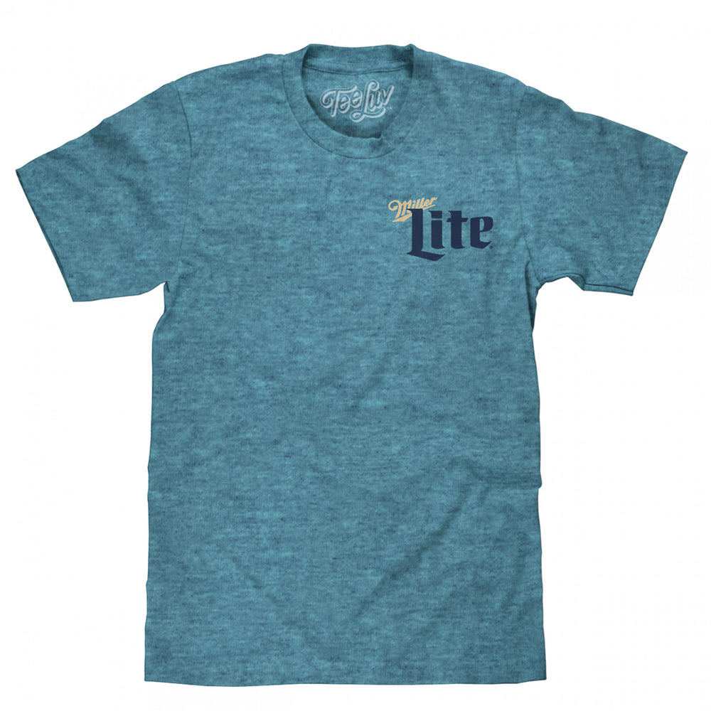 Miller Lite Milwaukee Wisconsin Blue T-Shirt Image 2