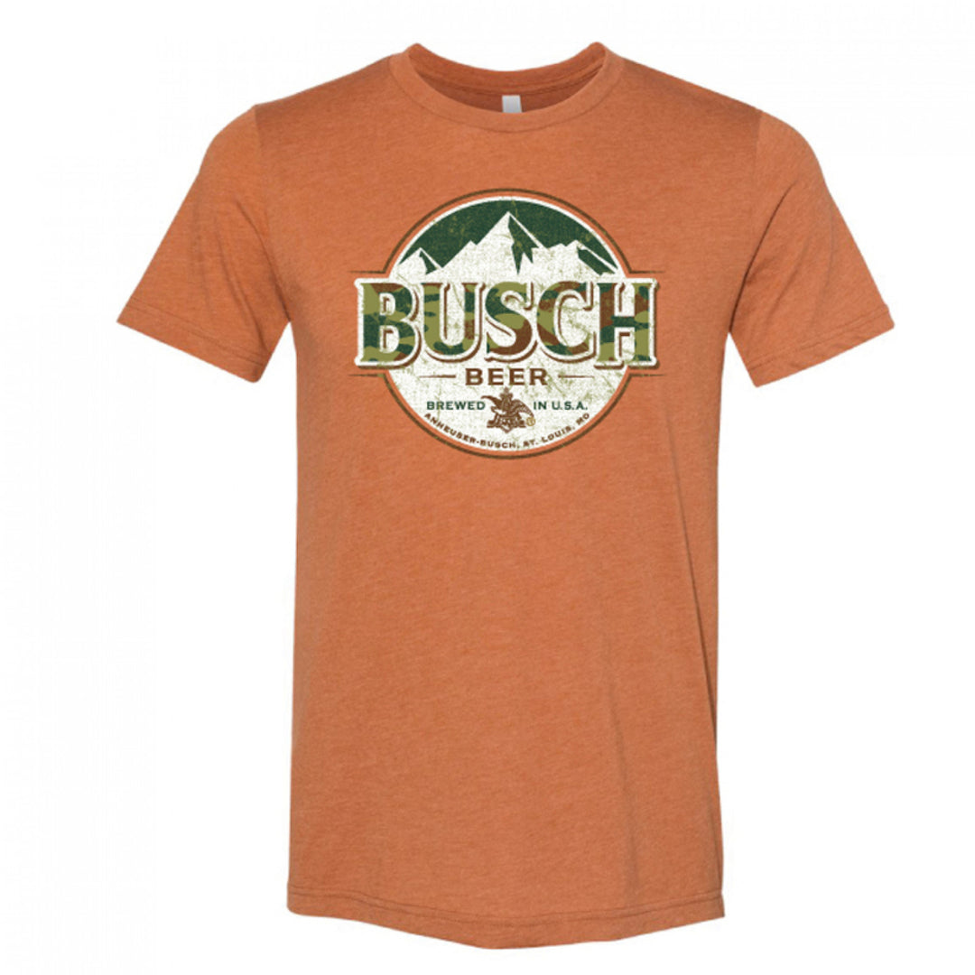 Busch Beer Camo Logo Hunter Orange T-Shirt Image 1