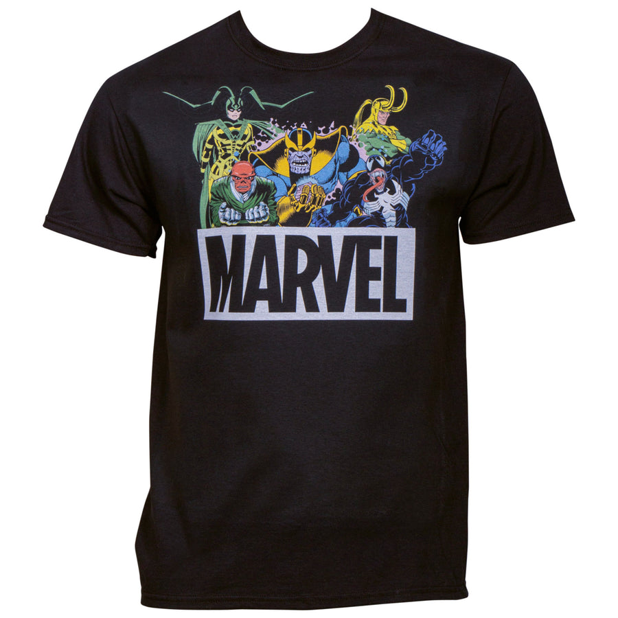 Marvel Comics Brand Villains Lineup T-Shirt Image 1