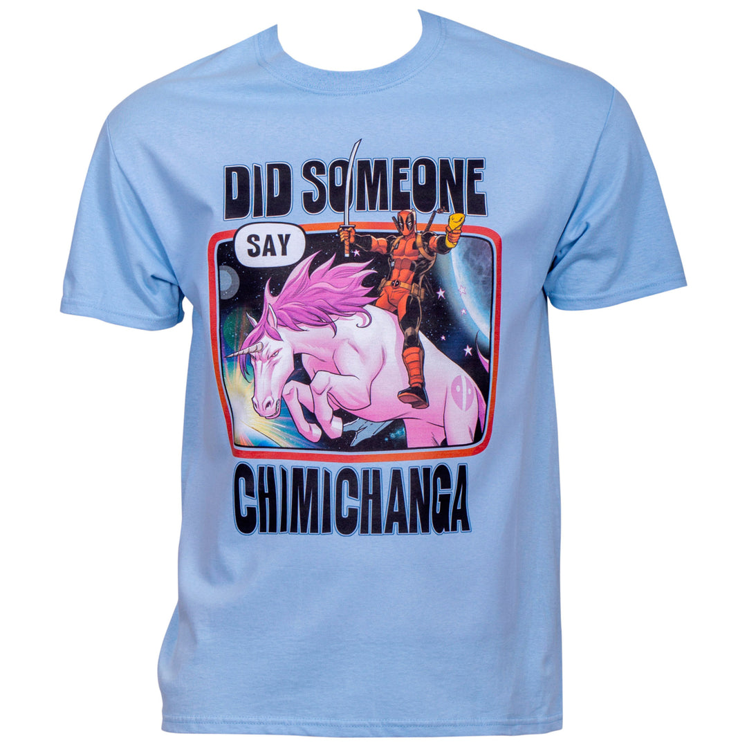 Deadpool Did Some Say Chimichanga T-Shirt Image 1