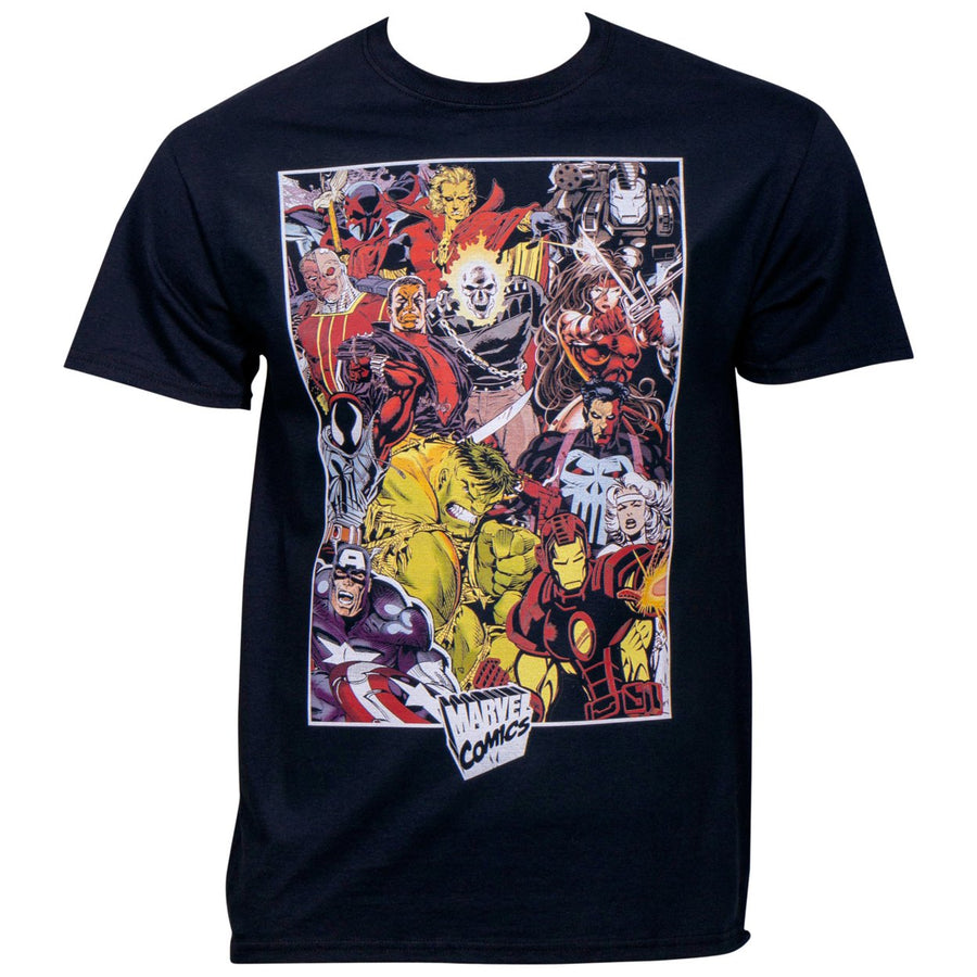 Marvels Dark Avengers Group Shot T-Shirt Image 1