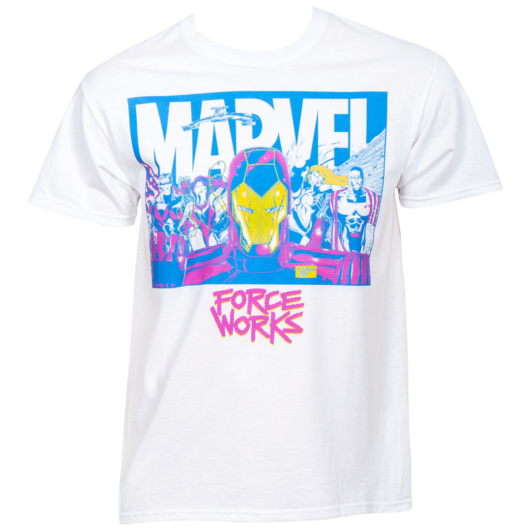 Marvel Force Works Team Up T-Shirt Image 1