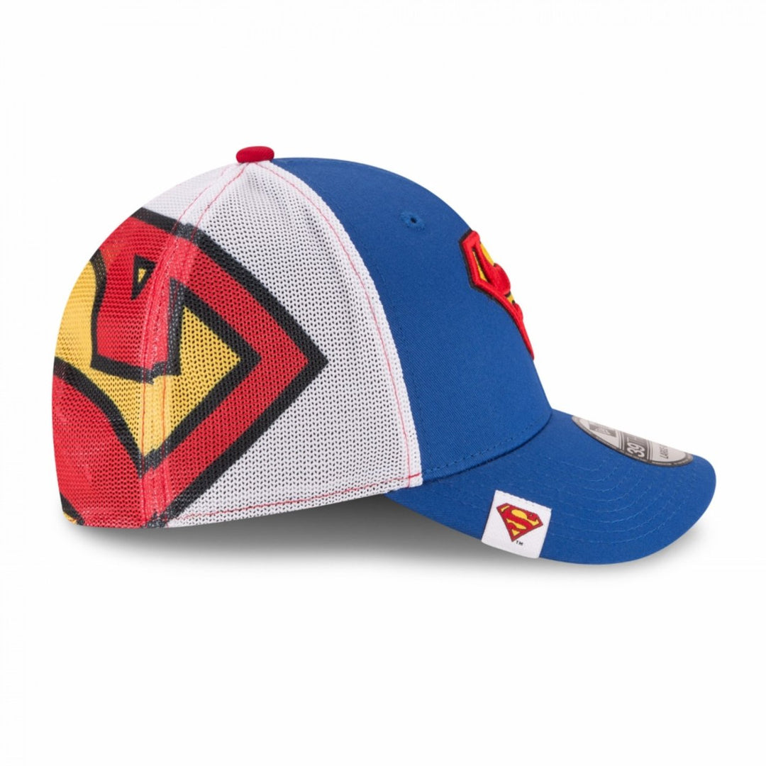 Superman Wrapped Symbol Era 39Thirty Fitted Hat Image 4