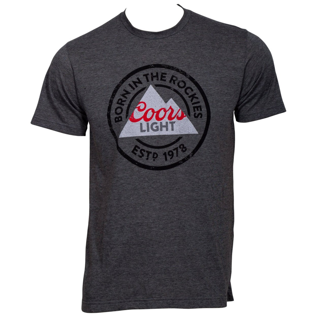 Coors Light Born In The Rockies Logo T-Shirt Image 1