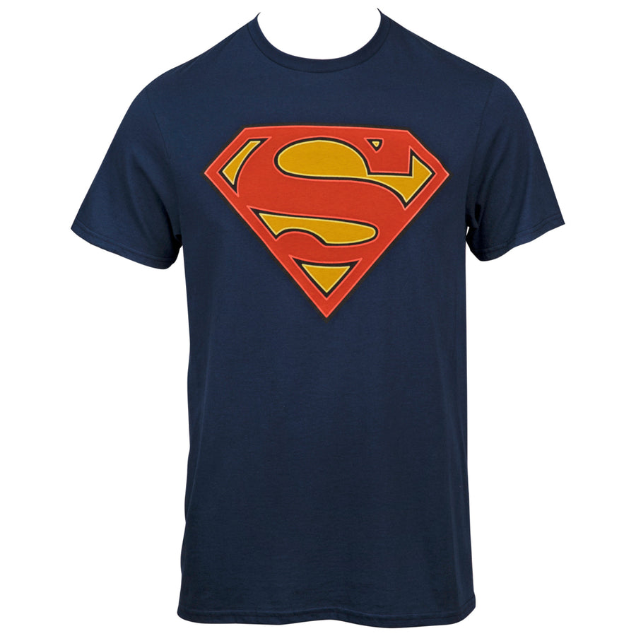 Superman Glow-in-the-Dark Symbol Mens T-Shirt Image 1