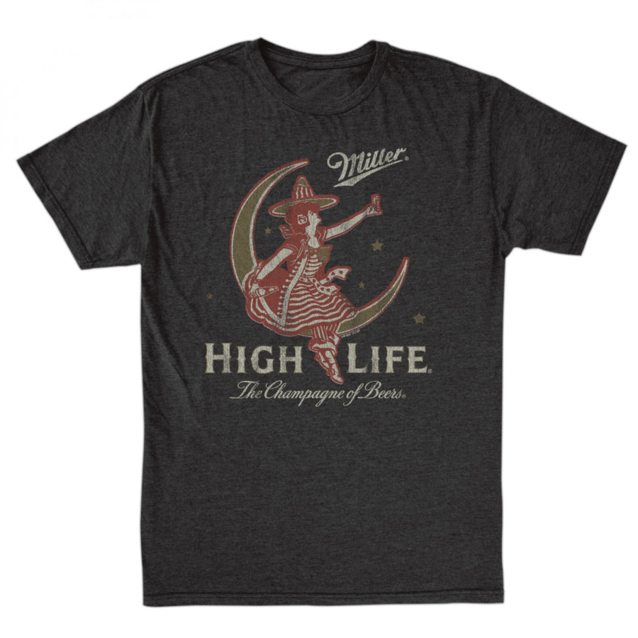 Miller High Life Girl In The Moon T-Shirt Image 1