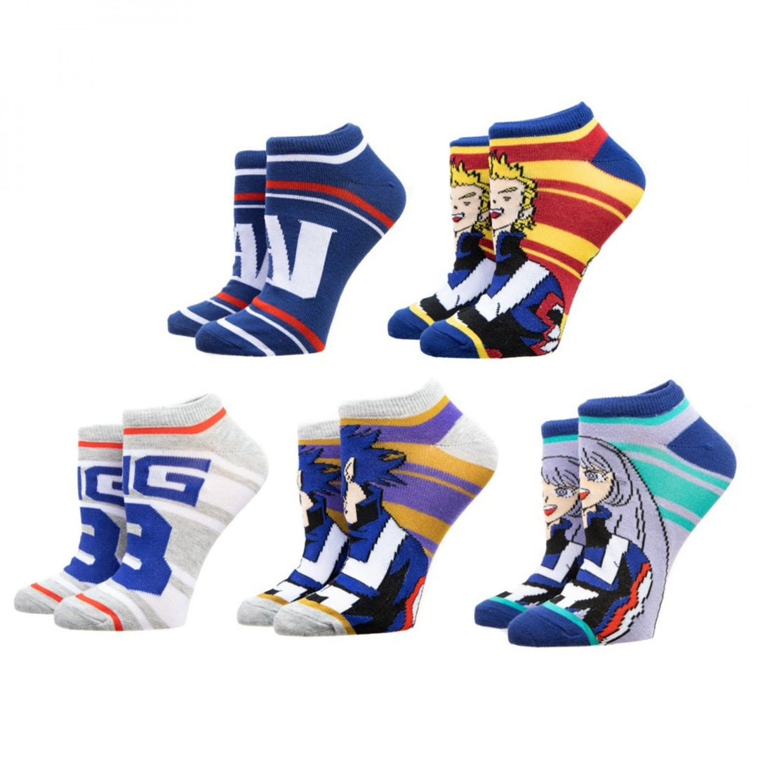 My Hero Academia 5-Pair Pack Ankle Socks Image 1