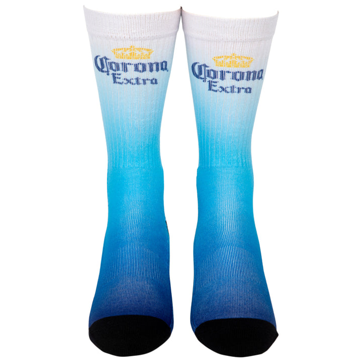 Corona Extra Blue Ombre Crew Socks Image 2