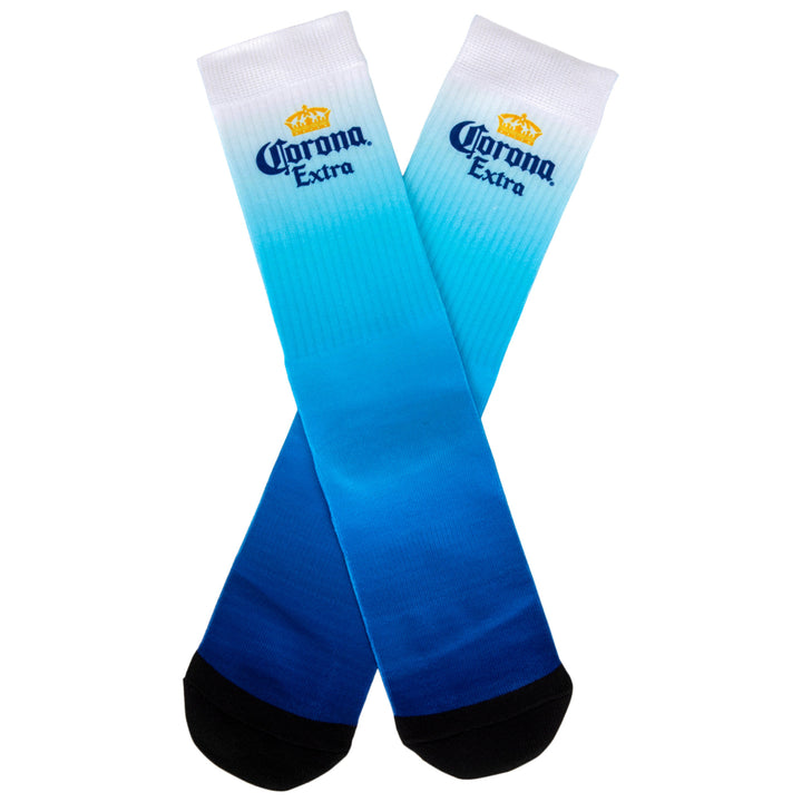 Corona Extra Blue Ombre Crew Socks Image 3