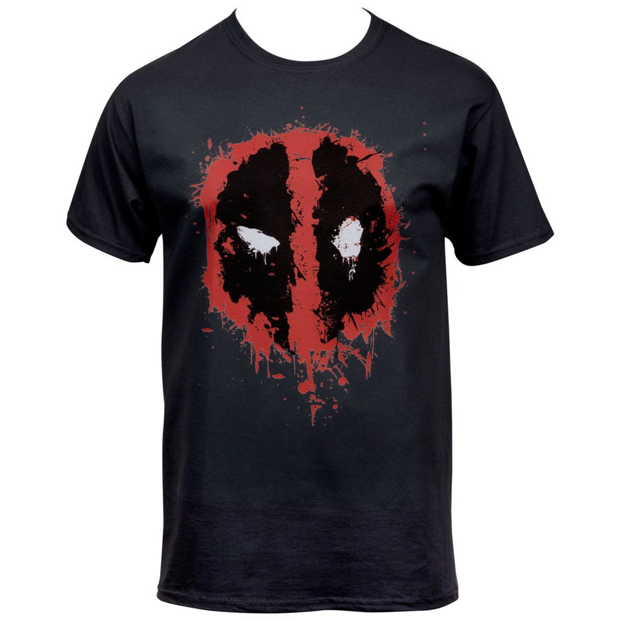 Deadpool Splatter Logo T-Shirt Image 1