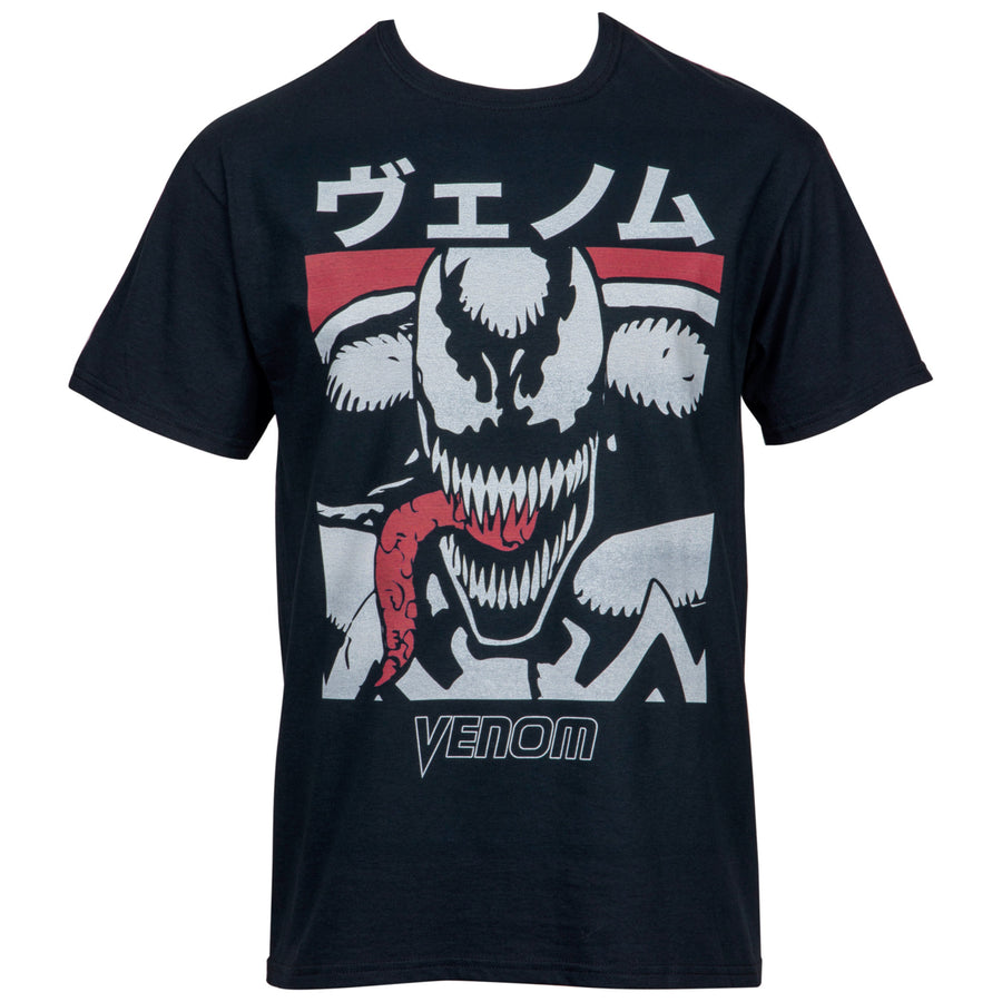 Venom Kanji Mens T-Shirt Image 1