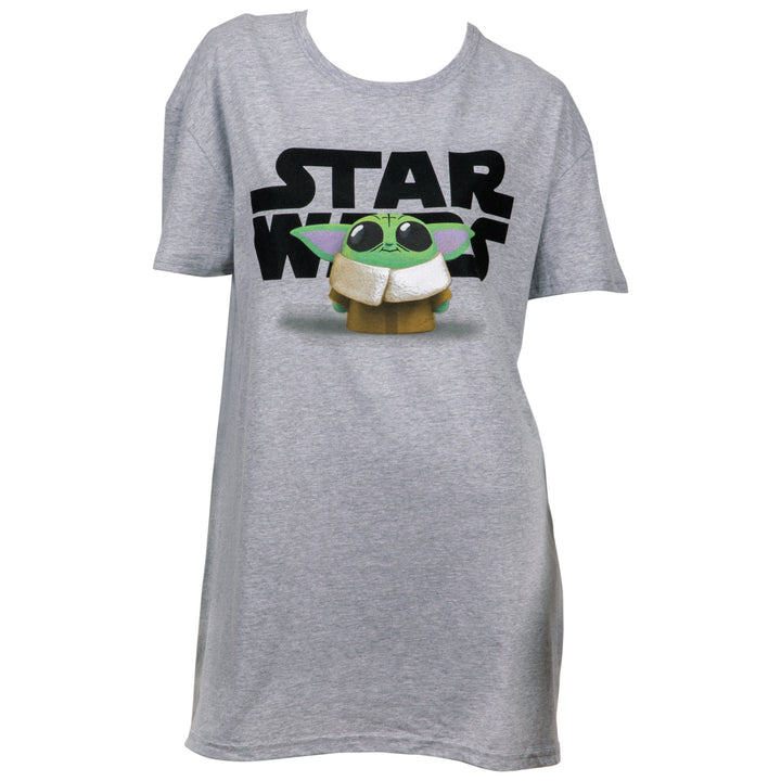 Star Wars The Mandalorian The Child Chibi Sleep Shirt Image 1
