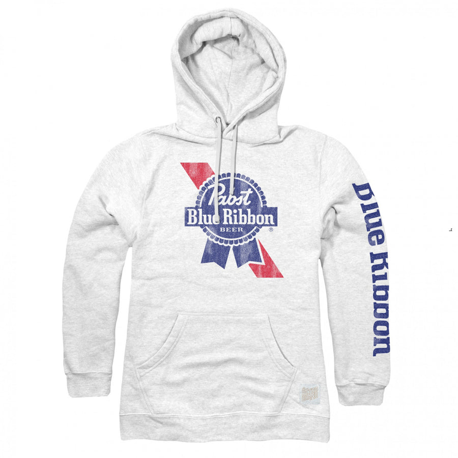 Pabst Blue Ribbon Sleeve Print Logo Hoodie Image 1