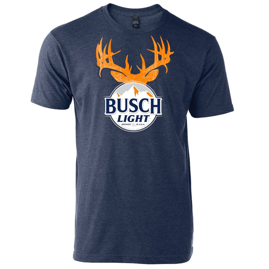 Busch Light Hunter Orange Buck Horns T-Shirt Image 1