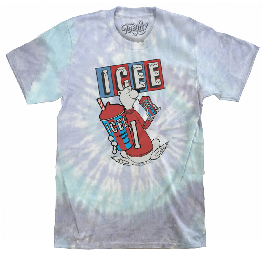 ICEE Bear White Tie Dye T-Shirt Image 1