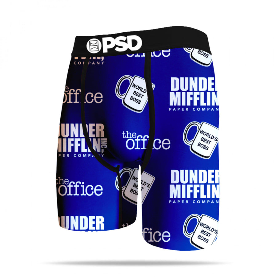 The Office Dunder Mifflin Worlds Best Boss Mens Boxer Briefs Image 1