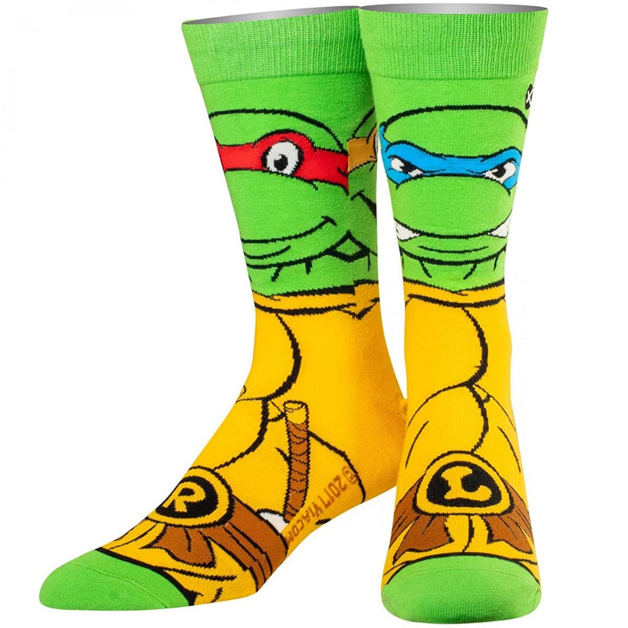 Teenage Mutant Ninja Turtle Retro Turtle Crew Socks Image 1