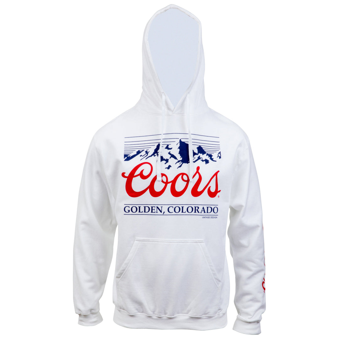 Coors Golden Colorado Mountain Logo and Sleeve Print Hoodie Image 3