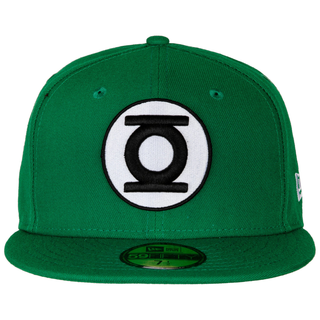 Green Lantern Color Block Era 59Fifty Fitted Hat Image 2