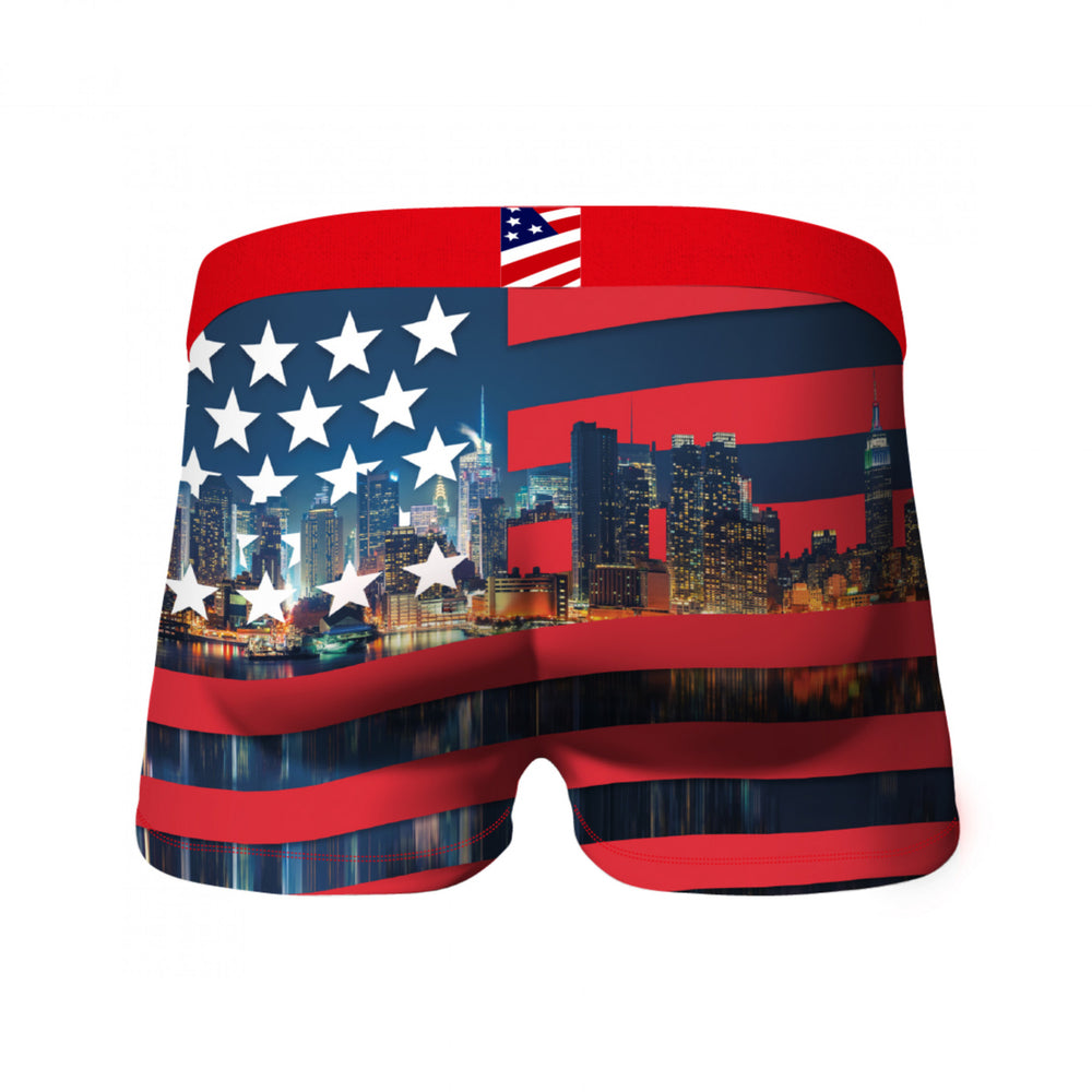 Crazy Boxers American Flag Skyline Boxer Briefs Image 2