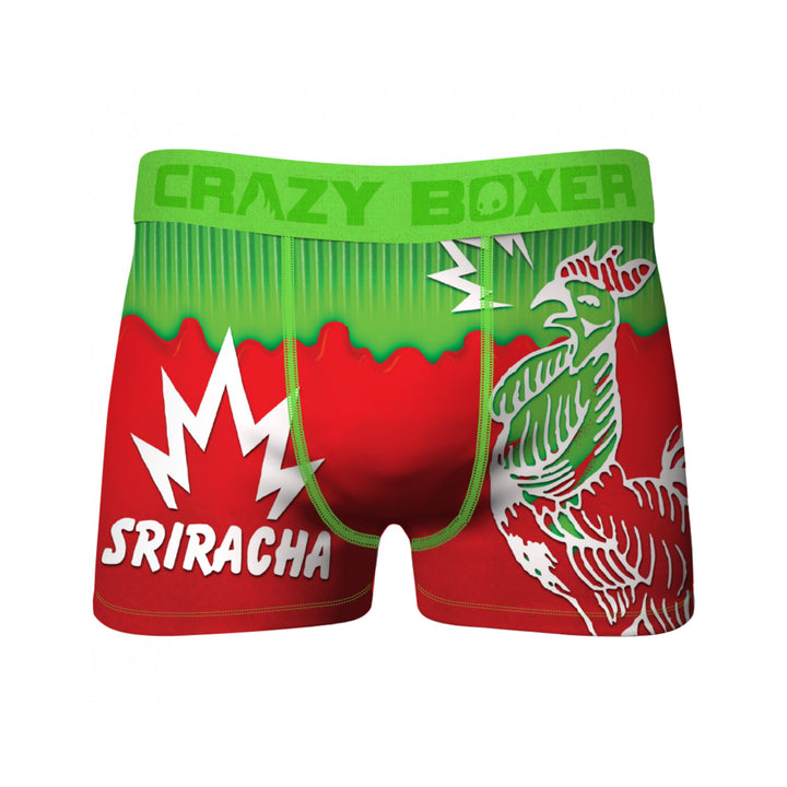 Crazy Boxers Sriracha Rooster and Fire Boxer Briefs Image 1