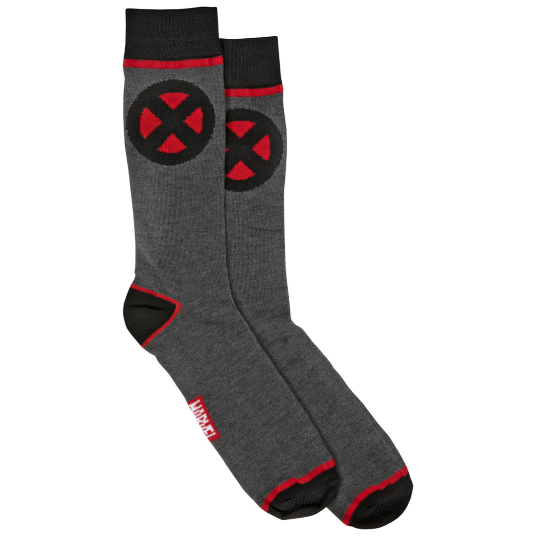 Marvel X-Men Symbol Crew Socks Image 4