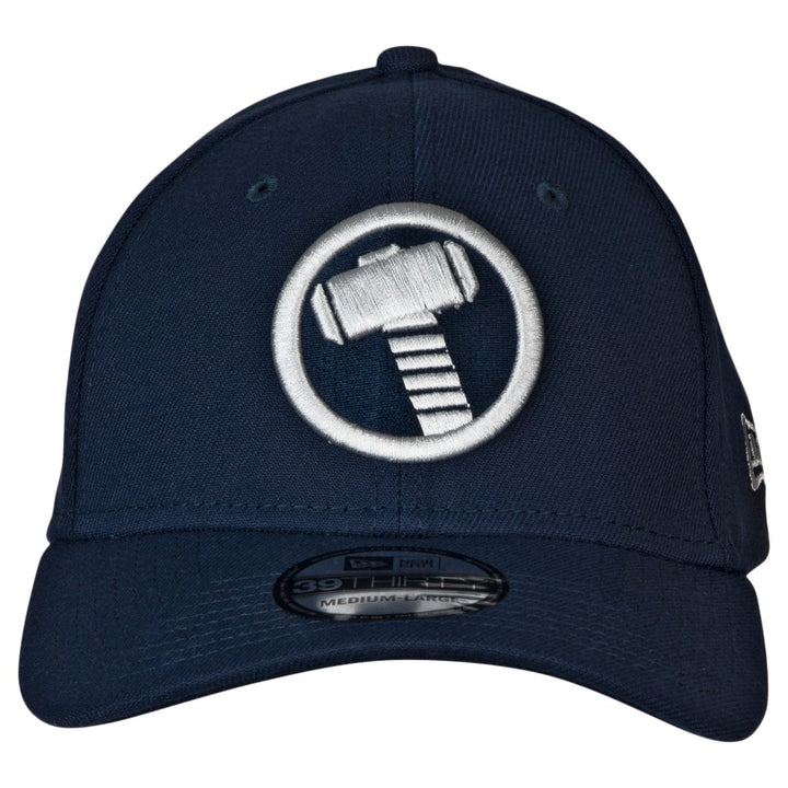 Thor Mjolnir Symbol Color Block Era 39Thirty Fitted Hat Image 2