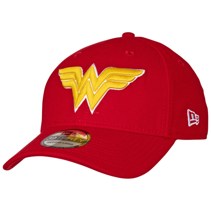 Wonder Woman Classic Symbol Color Block Era 39Thirty Fitted Hat Image 1