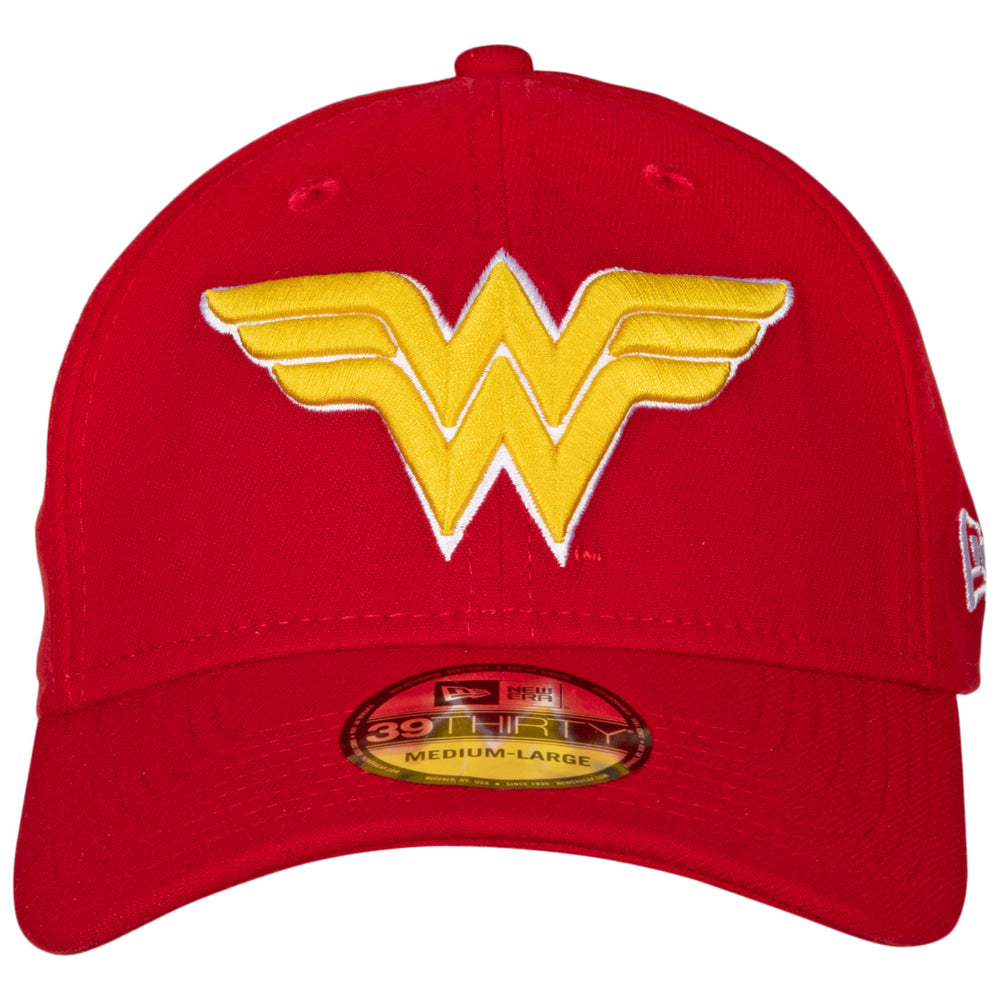 Wonder Woman Classic Symbol Color Block Era 39Thirty Fitted Hat Image 2