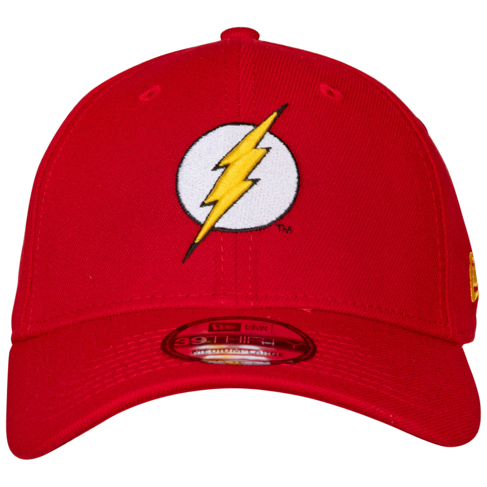 The Flash Classic Symbol Color Block Era 39Thirty Fitted Hat Image 2