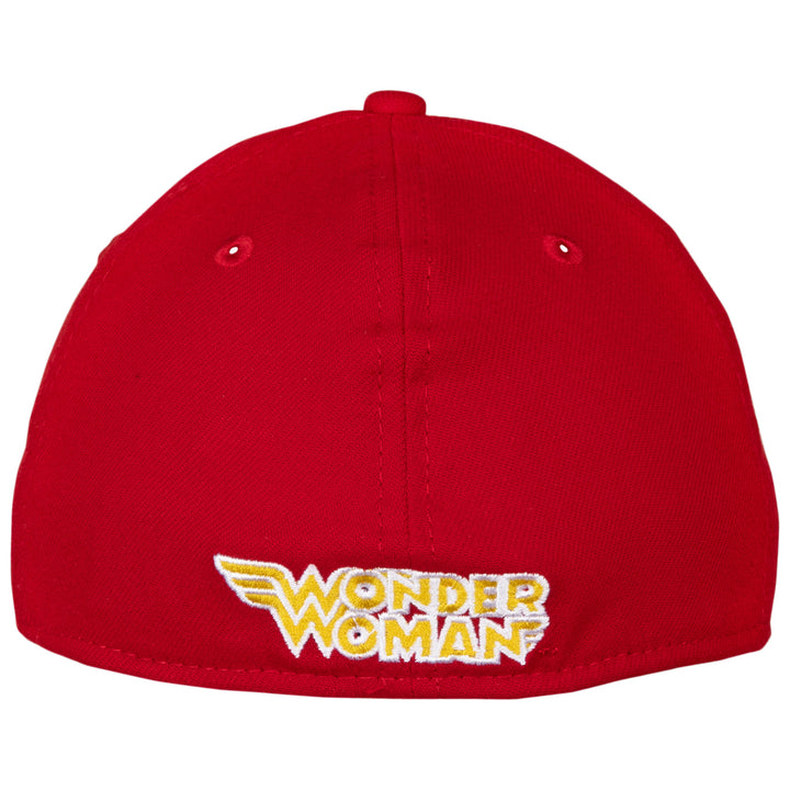 Wonder Woman Classic Symbol Color Block Era 39Thirty Fitted Hat Image 3