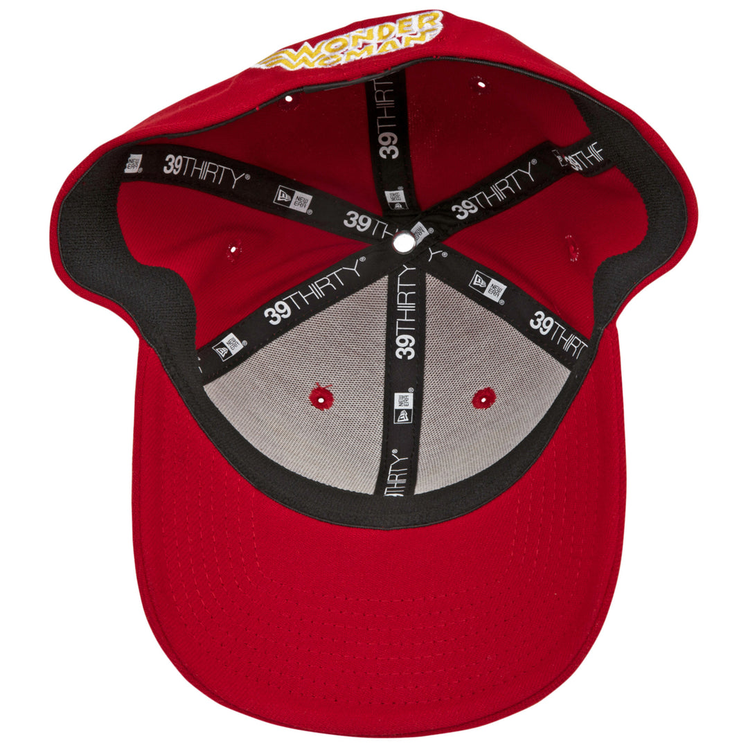 Wonder Woman Classic Symbol Color Block Era 39Thirty Fitted Hat Image 4