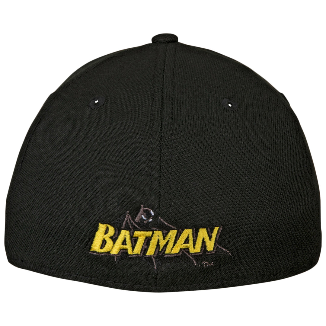 Batman Classic Symbol Color Block Era 39Thirty Fitted Hat Image 3