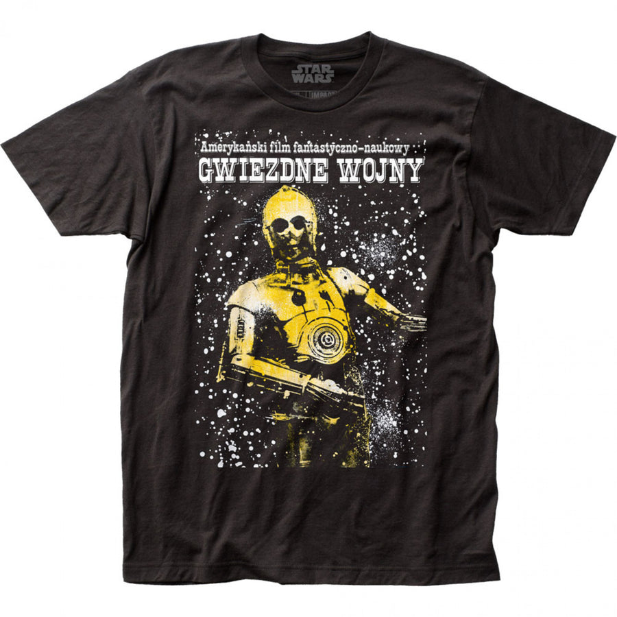 Star Wars C-3PO Polish Poster T-Shirt Image 1