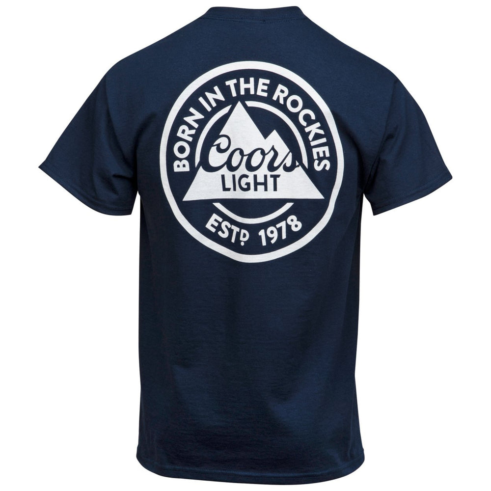 Coors Light Front and Back Logo Pocket Tee Image 2