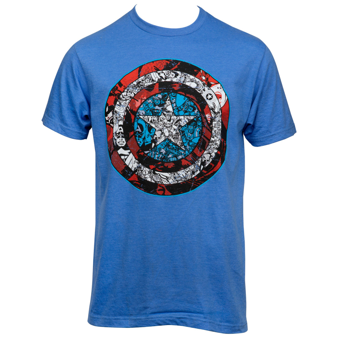 Captain America Shield Comic Images T-shirt Image 1