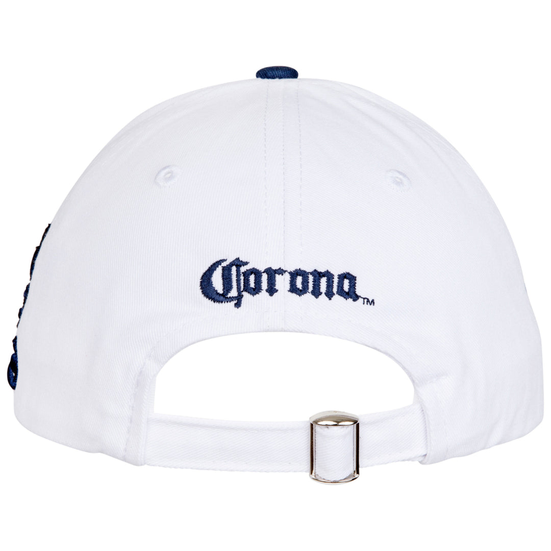 Corona Extra Crown White Adjustable Strapback Hat Image 3